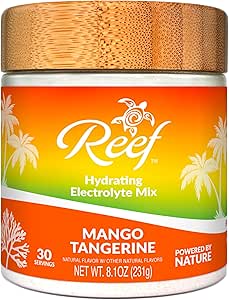 Hydrating Electrolyte Drink Mix - Mango Tangerine, 30 Servierungen - Hydration Powder w/Coconut Water - Non-GMO, kein hinzugefügter Zucker, 5 Key Electrolytes + Vitamine, natürliche Trace Minerals