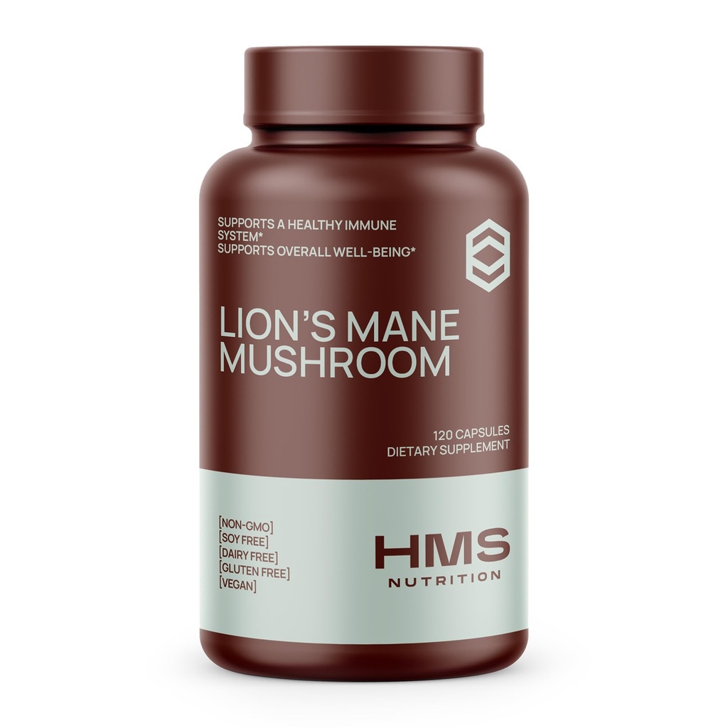 Lions Mane Supplement Kapseln, Lions Mane Mushroom für Immununterstützung, Memory & Focus Supplement, 1000mg pro Servierung, Non-GMO Vegan, 120 Kapseln, 2 Monate Versorgung