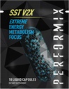 PERFORMIX - SST V2X - Pre Workout - 300 mg Caffeina - Integratori energetici - No Crash - Obiettivi Fitness - Nootropic - Timed-Release per tutti i giorni Focus, Mood & Energy Boost - Men & Women - 10 capsule