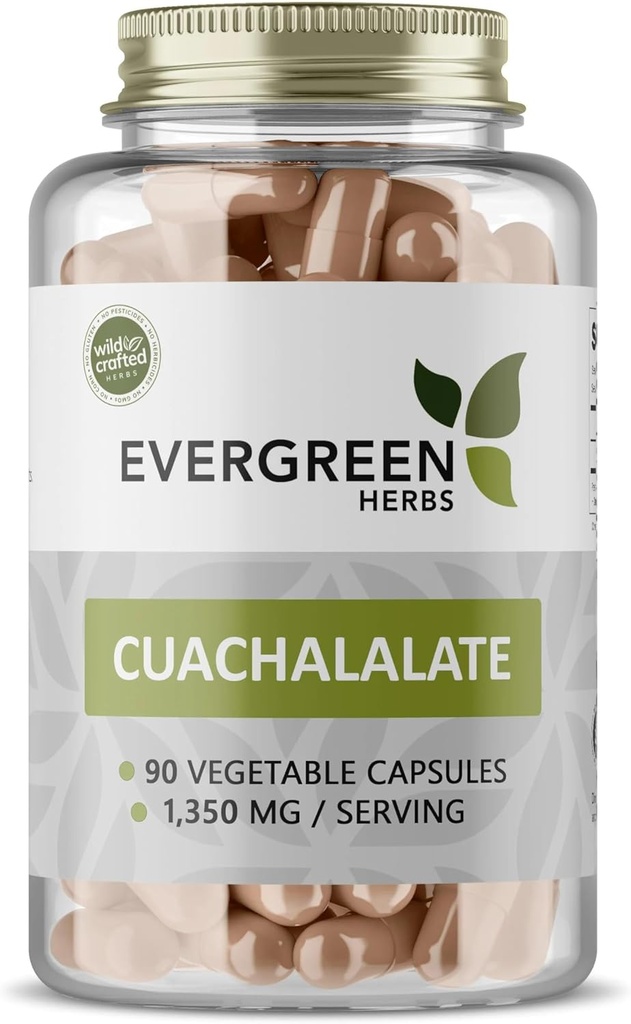 Erbe sempreverdi Cuachalalate Herb (Amphipetyglum Adstringens) - Resealable Stand Up Pouch per assicurare la freschezza! (Capsules)