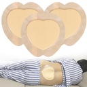 Sacral Foam Wound Dressing - Pressure Adhesive Pad for Elderly Bedridden, Sterile Individual Packaging, 3 Pcs (7"x7")