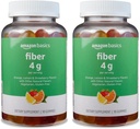 Fondamenti (precedentemente Solimo Fiber 4g Gummy - Salute Digestiva, Supporta Regolarità, Arancione, Limone & Fragola, 90 Gummie (2 per porzione) (Pack of 2)