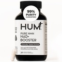 HUM NMN Supplement 500mg, Clinically Studied Uthever® NAD+, 30-Day Supply