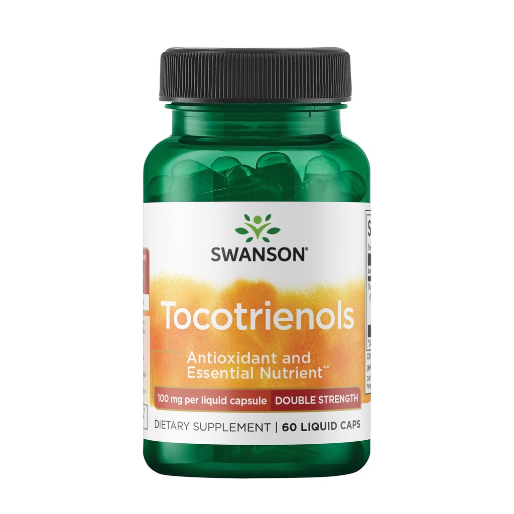 Swanson Double Strength Tocotrienols - Antioxidans - (60 Liquid Capsules, 100mg Jeder)