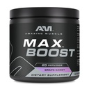 Amazing Muscle Max Boost | 25 Servings | Intense Pre-Workout Supplement for Men & Women | Contains Creatine Monohydrate, Caffeine, Beta-Alanine, Betaine (25 Servings, Grape Candy)