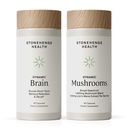 Stonehenge Health Dynamic Cerveau + Champignons Dynamiques Acquisition, rétention et rappel de mémoire avec 40 soutien unique du cerveau nootrope et du système immunitaire