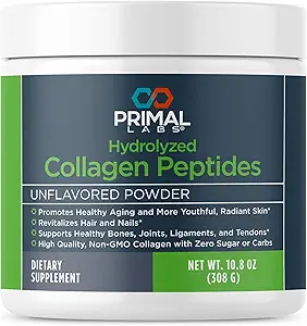Peptidi di collagene idrolizzati di salute primaria - Multi Collagen Blend - promuove capelli sani, unghie, pelle, & Giunti - Non-OGM & Keto Friendly - Polvere proteica non aromatizzata - 30 Serve