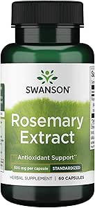 Extrait de romarin de Swanson 500 Milligrammes 60 Capsules