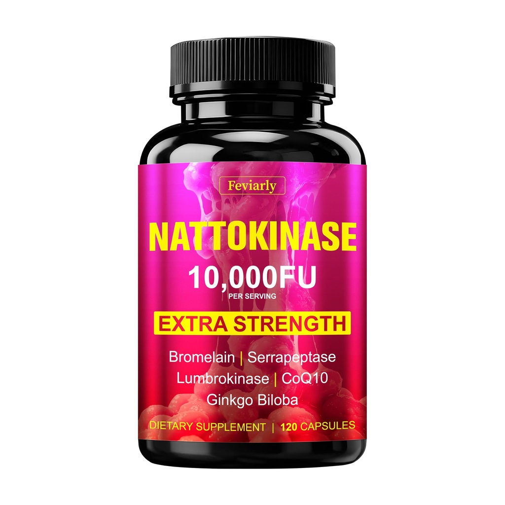 Nattokinase 10,000 FU Per Serving, 240 Vegetarian Capsules
