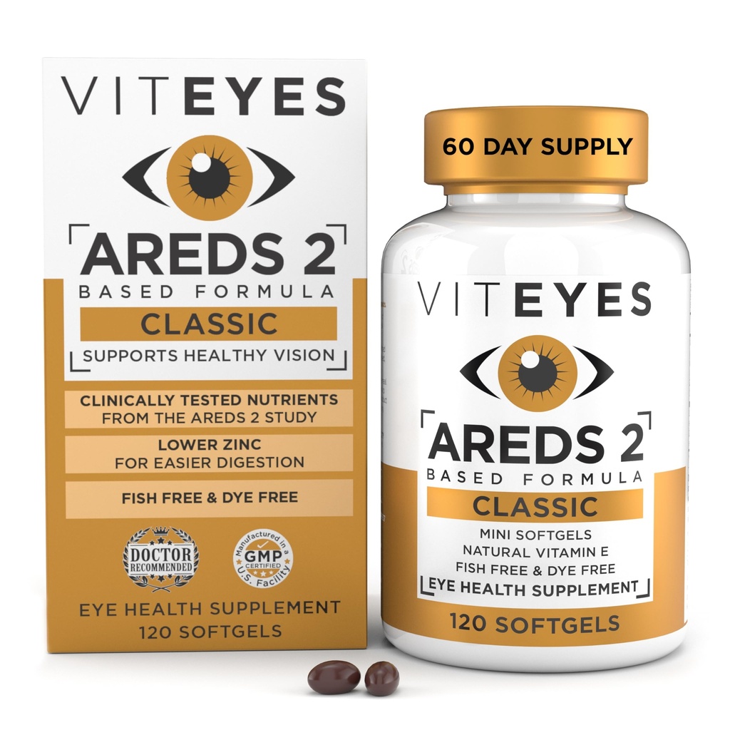 VITEYES® AREDS 2 softgels, 120 Compte - Vitamine oculaire quotidienne à dose unique
