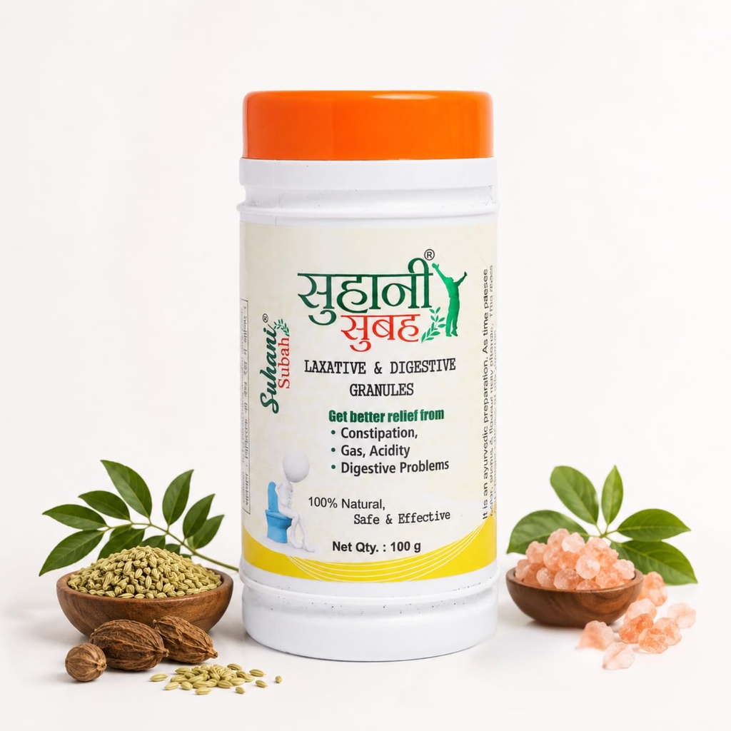 Suhani Subha Herbal Digestive Granules | Ayurvedic Herbal Supplement | Traditional Botanical Blend for Daily Digestive Wellness & Comfortable Bowel Routine | 100 g
