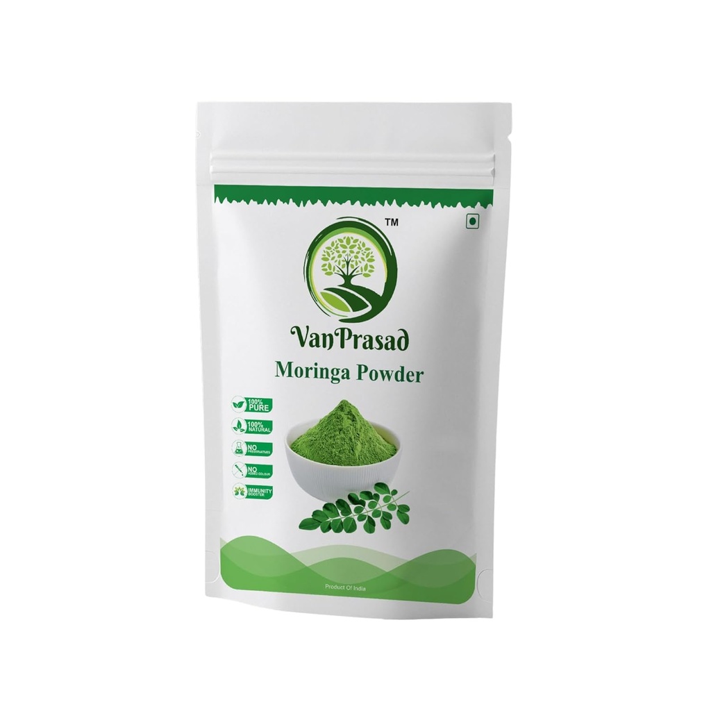 100% Pure Organic Moringa Powder 100g | Premium Moringa Leaf Powder | Natural Superfood | Rich in Vitamins, Minerals & Antioxidants | Vegan & Non-GMO