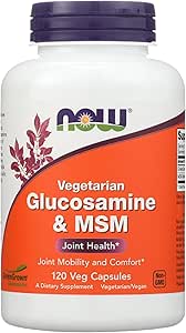 MAINTENANT ALIMENTAIRES Glucosamine végétarienne et MSM, 120 CT