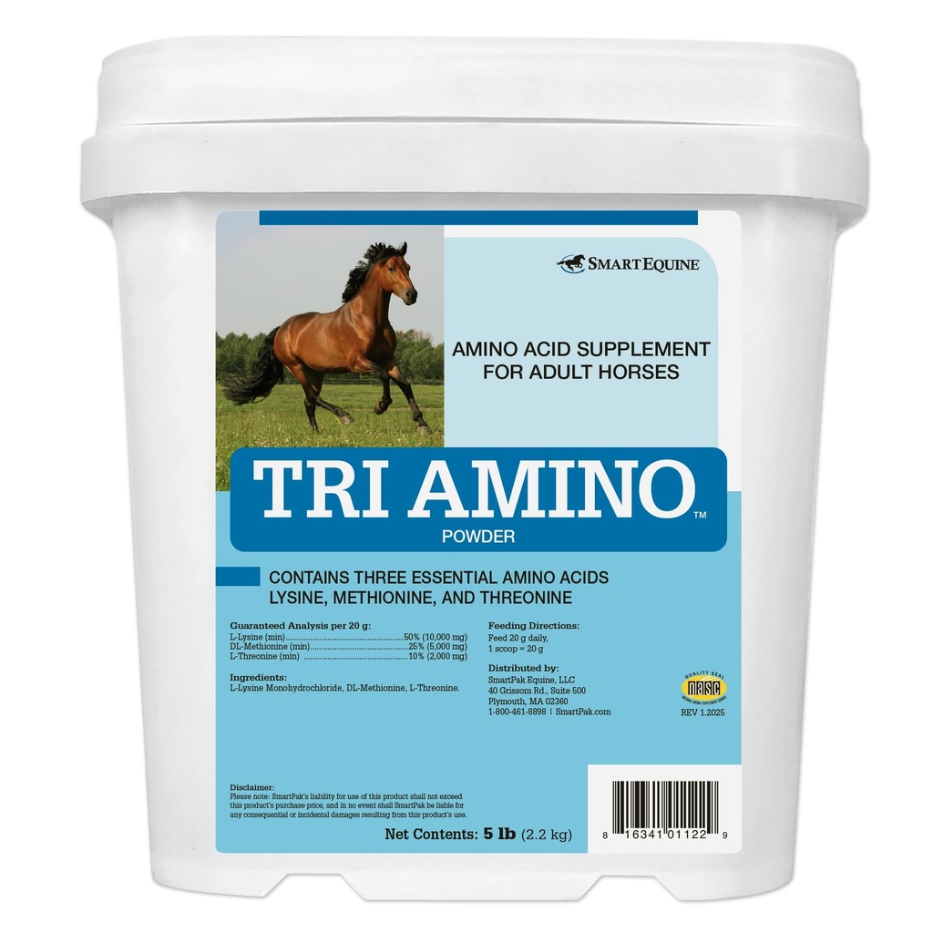 Uckele Tri Amino Horse Supplement - Equine Vitamin & Mineral Supplement - 5 Pound (lb)