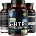 N1N Premium 5-HTP 200mg Plus Calcium, Hergestellt aus Griffonia Seed Extract, Non GMO und Gluten frei, 120 Caps