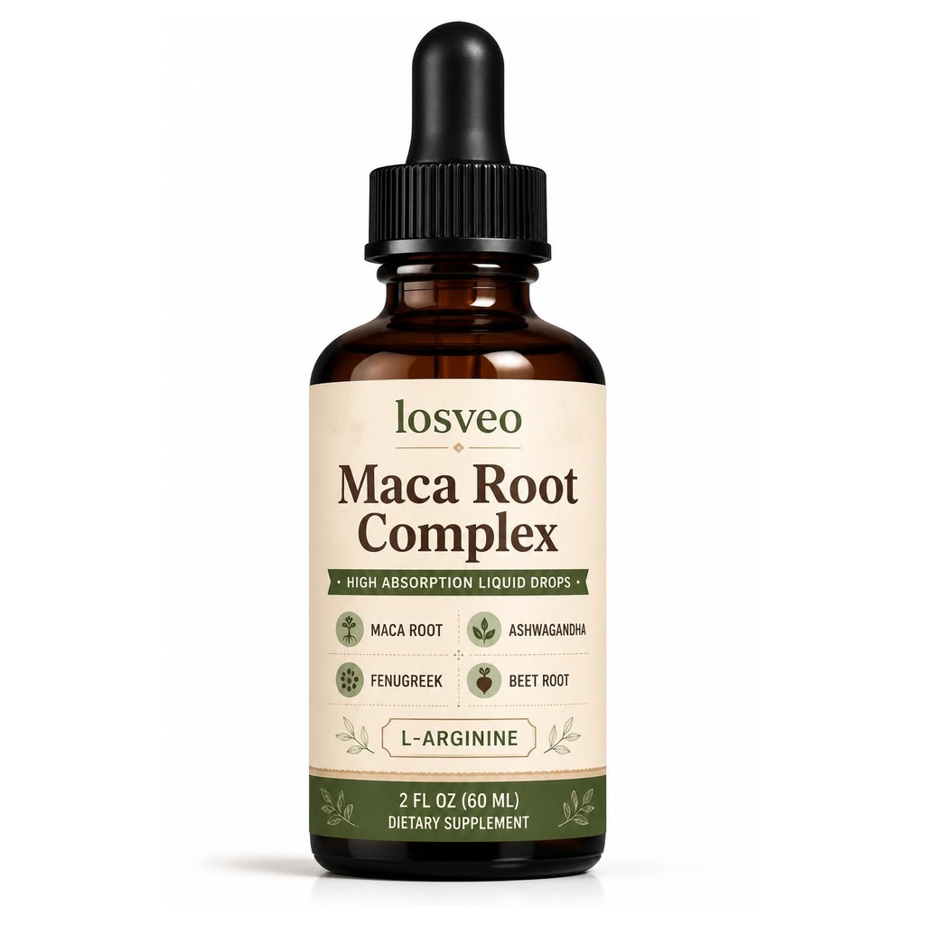 Youth & Earth Losveo Maca Roo Complex Liquid Drops, 2 Fl Oz