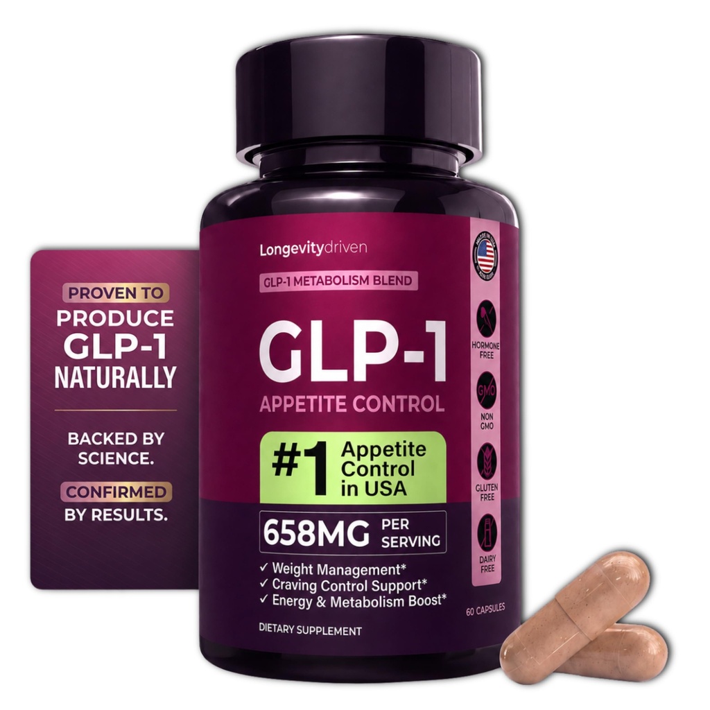 GLP-1 for Weight Loss & Appetite Control, 60 Capsules