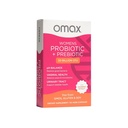 Omax Health Prebiotics and Probiotics Complex for Women, pH Balance, Vag Health, Urinary Tract, Hefe & BV Prävention, Lactobacillus & Bifidobacterium | Vegan, Organic, Gluten Free | 30 Vege-Capsules