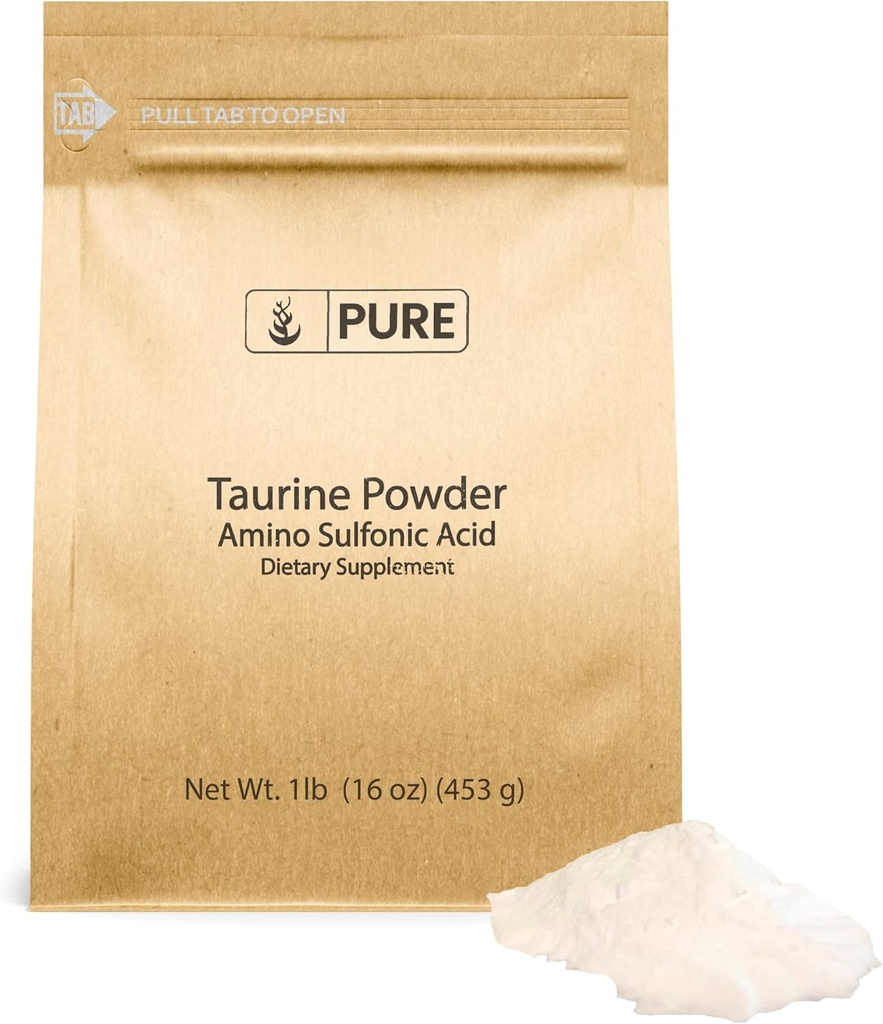 PURE ORIGINAL INGRÉDIENTS Poudre de taurine (1 lb) Supplément alimentaire, toujours pur, sans additifs