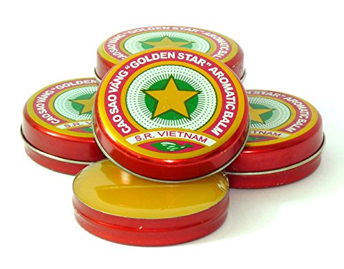 20 Boxes *3g Golden Star Aromatic Balm Vietnamese Cao Sao Vang Ointment