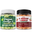 Nextdia Vegan Omega 3 Gummies Sugar Free + Berberine Supplement