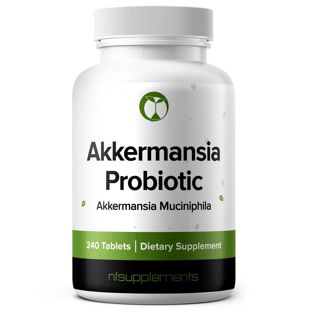 Akkermansia Muciniphila Probiotic Supplemento 240 compresse 100 milioni di AFU Probiotici per gli uomini e le donne Supporta la digestione intestinale & Gut Salute (240, Akkermansia Muciniphila)