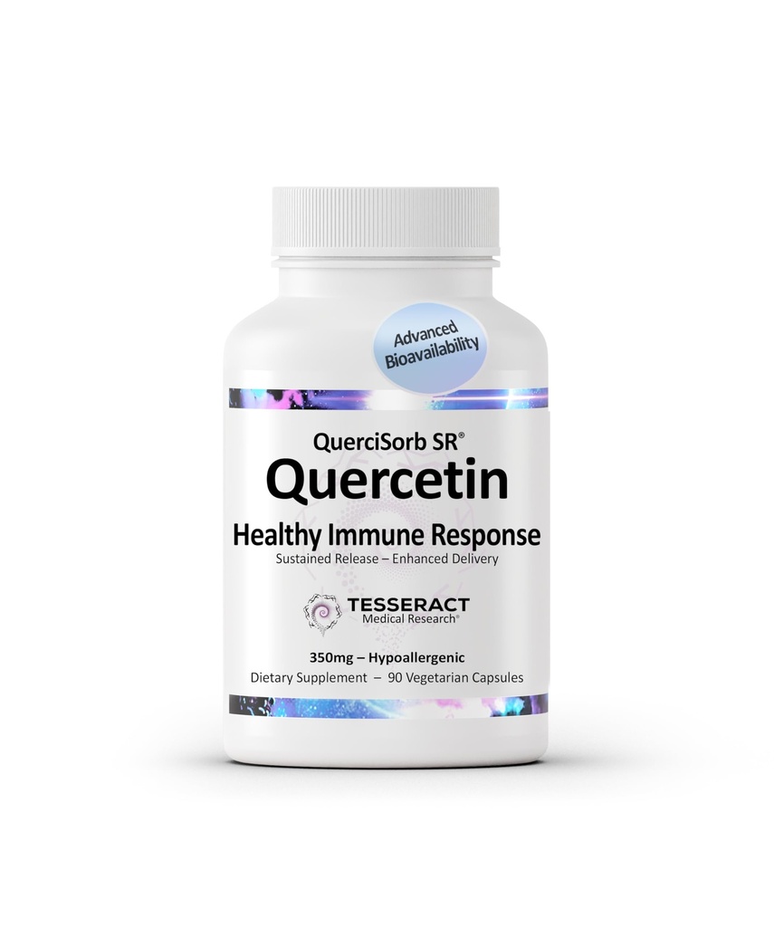 Tesseract Medical Research QuerciSorb SR Quercetin Supplement, Sustained Release, Supports Immune Function and Overall Health, Hypoallergenic. 400 mg, 45 Day Supply
