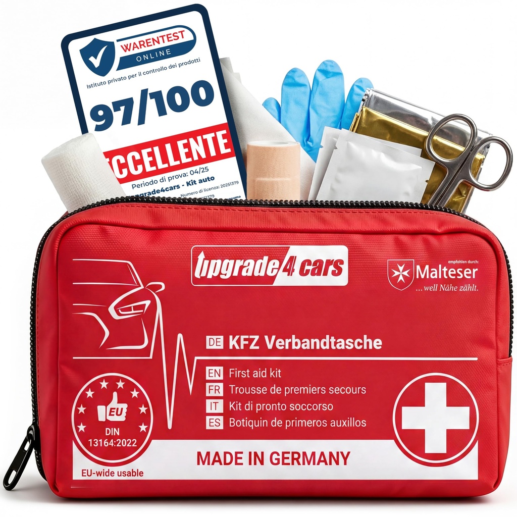 Upgrade4cars Car First Aid Kit Made in Germany Version 2026