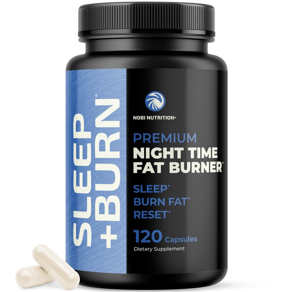 Bruciatore grasso di notte a Shred mentre si dorme | Bruciatore grasso della pancia, Blocker del carb e supplementi di supporto perdita di peso | Perdere peso, supporto Metabolismo e Aumento della caduta Asleep | 120 pillole di dieta di notte