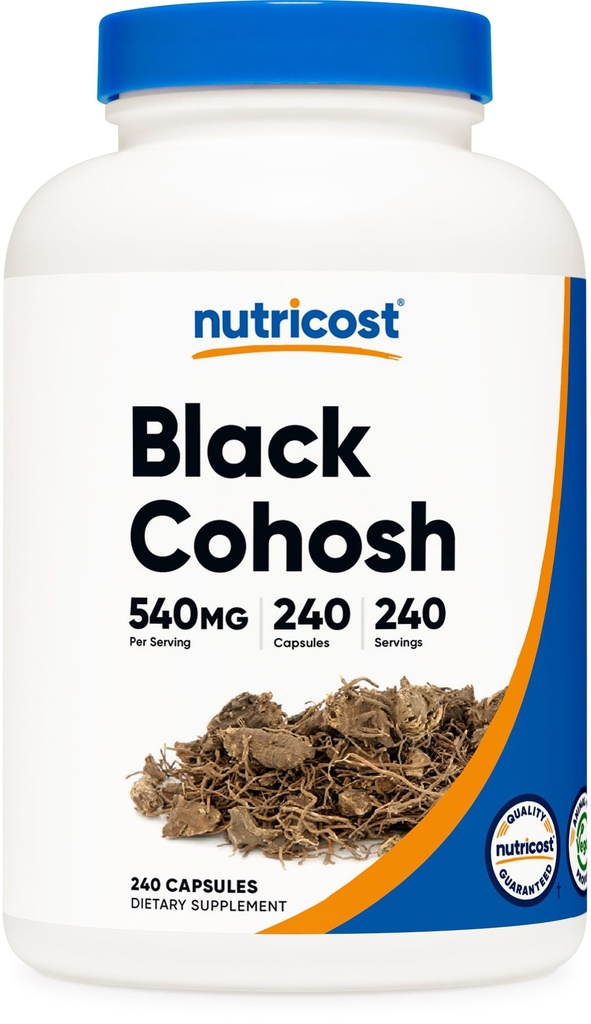 Nutricost Black Cohosh 540mg, 240 Kapseln - Non-GMO, Glutenfrei