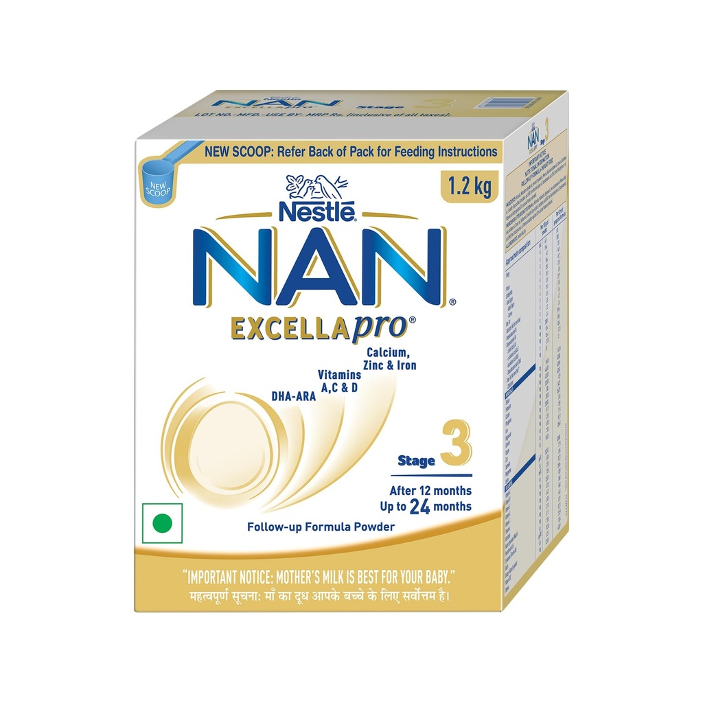 NAN EXCELLAPRO Stage 3 | Follow-Up Formula 12-24 Months | DHA-ARA | 1.2kg