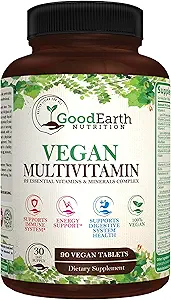 Vegan Multivitamine für Männer und Frauen - Vitamine A, B Complex , C, D3 , Zink, Magnesium , Spirulina , Antioxidantien - Tägliche Multivitamin-Mineralergänzung mit proprietären Frucht- und Gemüsemischung