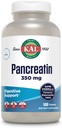 KAL Pancreatin 350mg, Enzimi Digestivi per Donne e Uomini, Enzimi Pancreatici per Supporto Sanitario Digestivo, Gluten Free, Non OGM, Rapid Disintegration, 60-Day Guarantee, 500 Serve, 500 Tablet