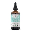 Fruits à base de bilberry Extrait sans alcool biologique USDA Complément alimentaire, teinture à haute puissance.Fabriqué à partir de myrtillus à base de bilberry (Vaccinium Myrtillus) Fruit séché 4 oz