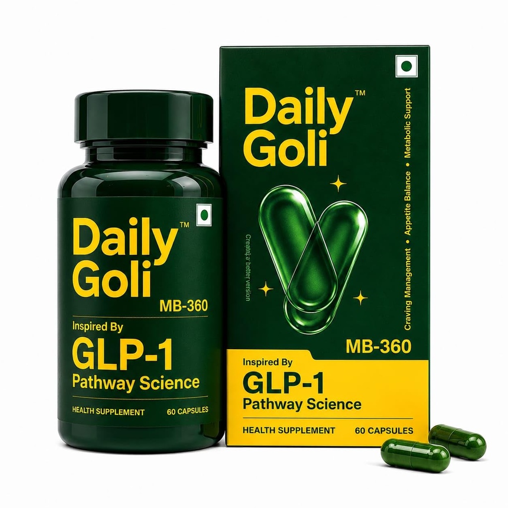 MB-360 GLP-1 Weight Loss Supplement | Natural Metabolism Booster | Plant-Based Appetite & Craving Control | glp 1 For Fat Loss Support | Men & Women | 60 Veg Capsules