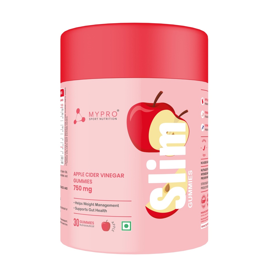Mypro Sport Nutrition Pomegranate Extract with Apple Cider Vinegar & Vitamin B6& B12 Gummies Nutraceutical for Men and Women- 30 Gummies
