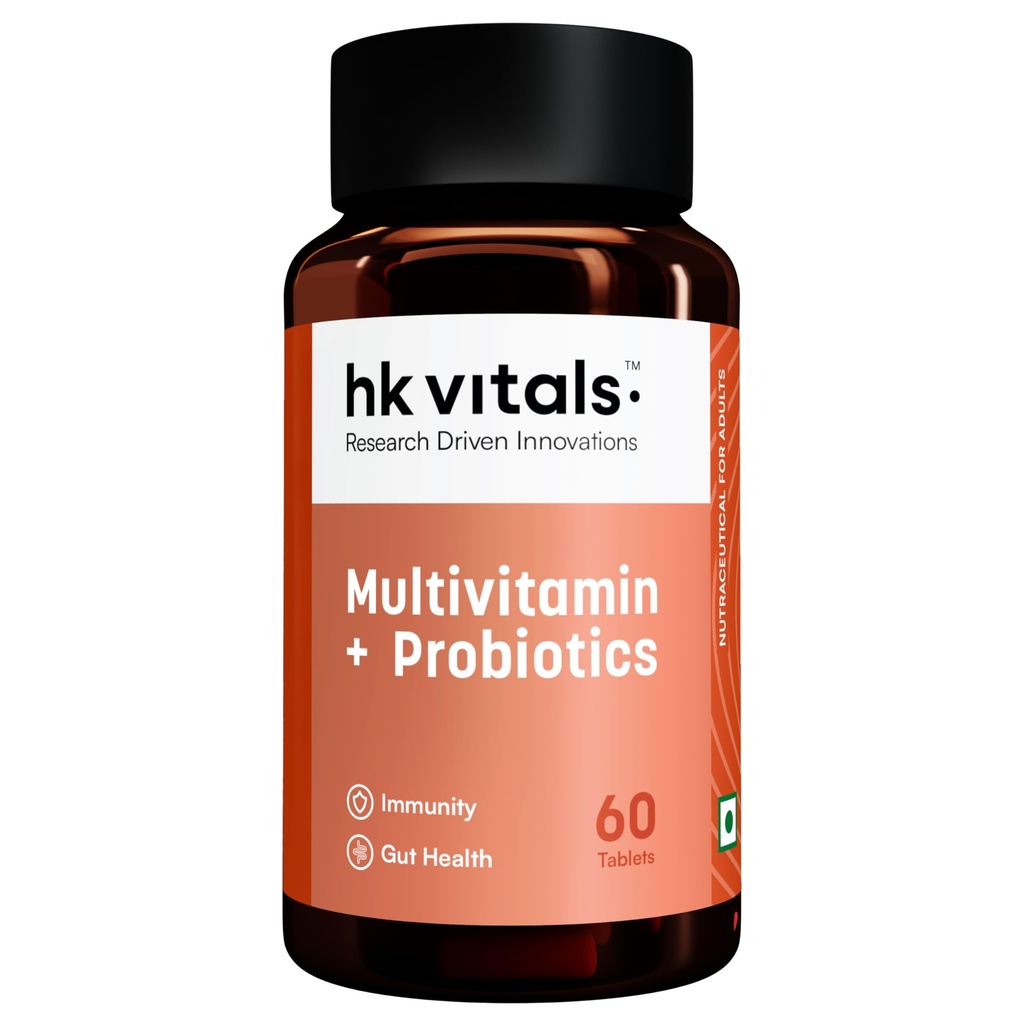 hk vitals Multivitamin with Probiotics, 60 Tablets