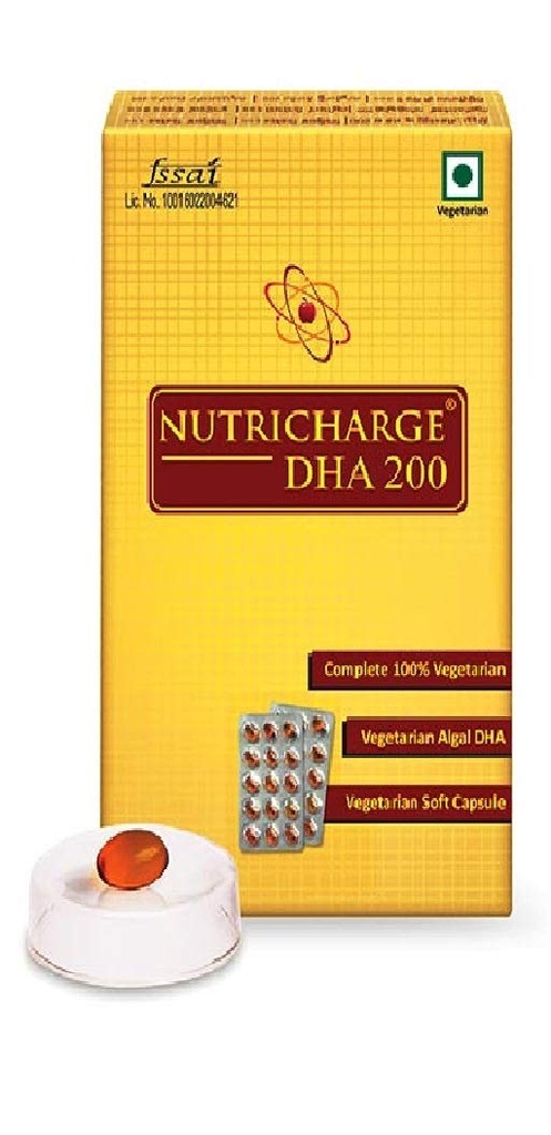 Nutricharge DHA 200 Plant based DHA (Pack Of 1)