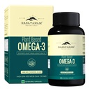 Rasayanam Plant Based Omega-3 Capsules, 1600mg | Gelatin Free, No Burps, No Fish Oil, Pure Algae | 450mg EPA & 150mg DHA, Better Joint & Heart Health | Vegetarian Omega 3 Supplement - 60 Capsules