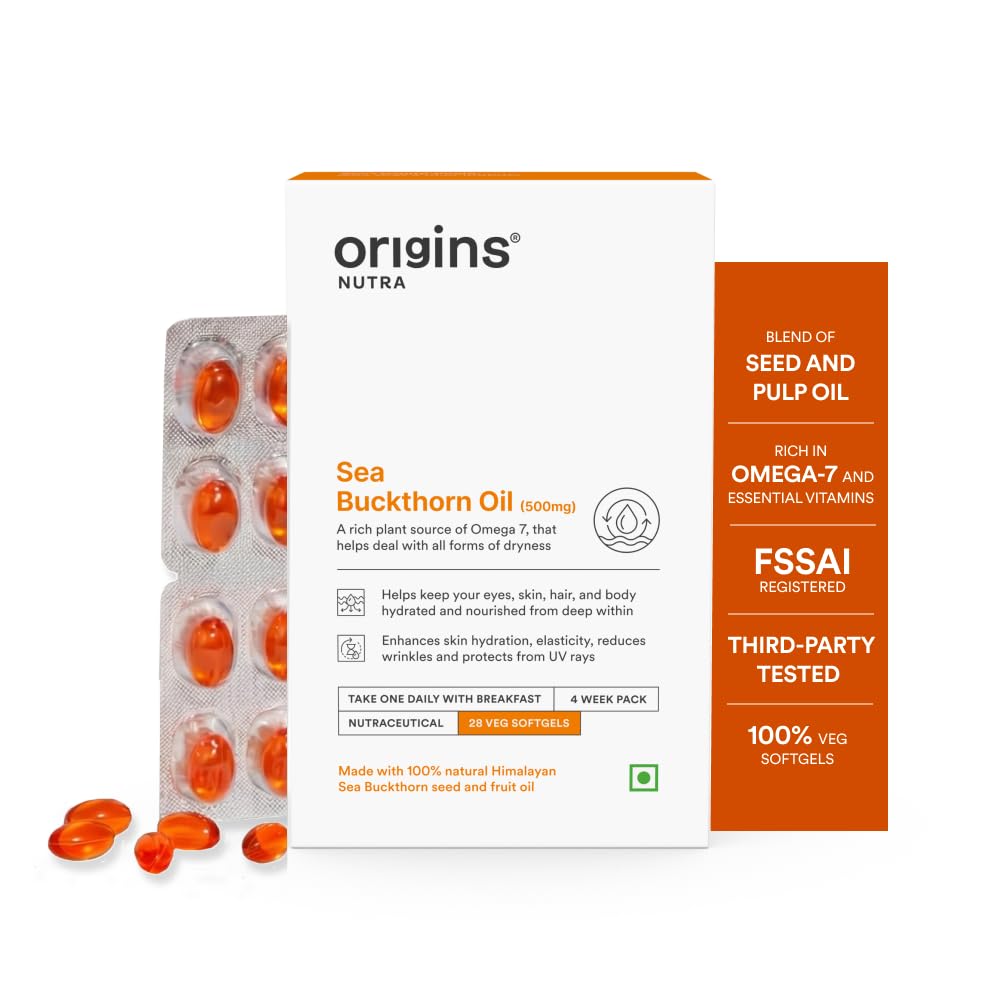 Origins Nutra Sea Buckthorn Oil 500mg | Blend of Seed and Pulp Oils