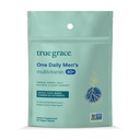 True Grace Men's 40+ One Daily Multivitamin Fermented Minerals, Organic Adaptogens & Mushrooms Whole Body Balance Immune, Endurance, Bone & Heart Support Supplement - Non-GMO - 90 compresse vegetariane