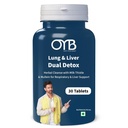 OYB Lung & Liver Detox Tablets | Ayurvedic Liver Detox Supplement with Milk Thistle, Giloy, Kutki & Amla | Supports Liver Health, Lung Health, Respiratory Support, Immunity & Natural Antioxidant Protection | 30 Tablets