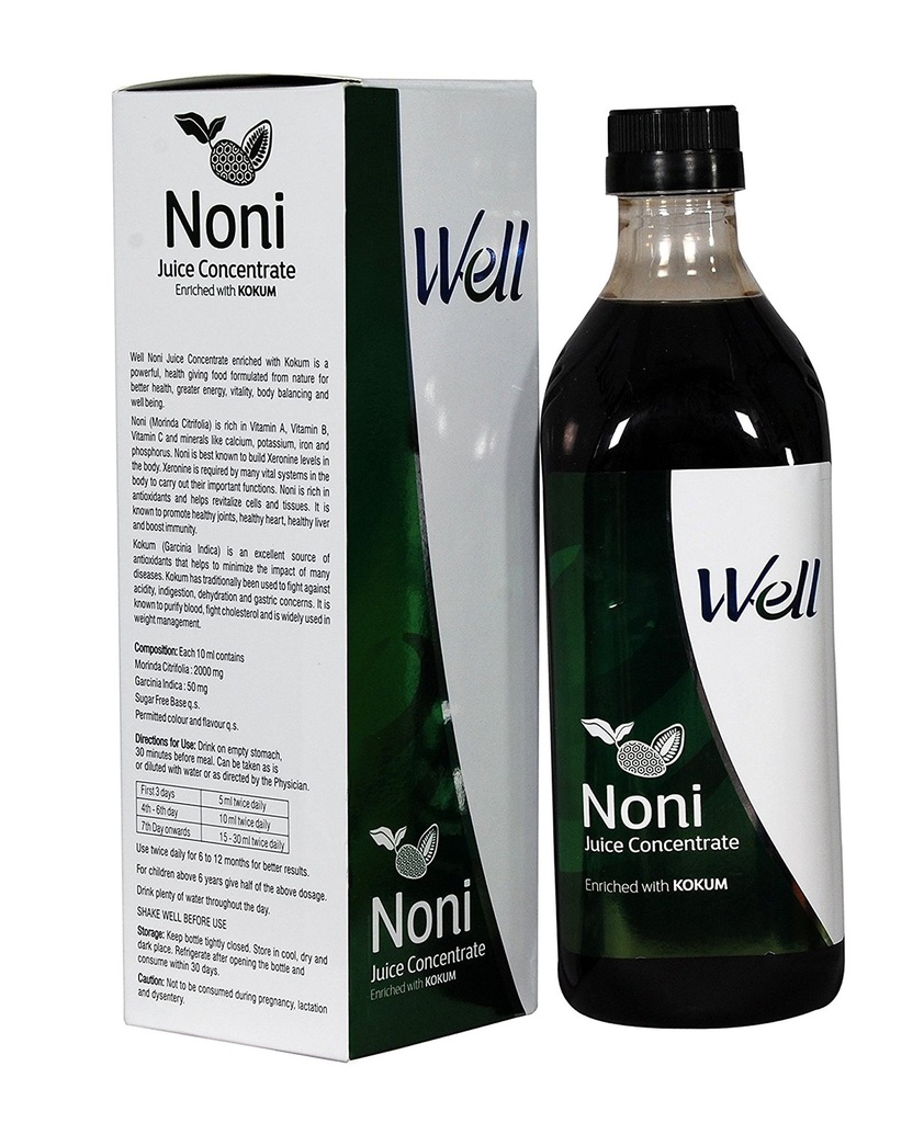 Modicare Well Noni Juice With Enriched Kokum Fruit (Sugar Free)-2000Ml Pack Of 2