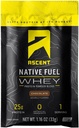 Ascent Native Fuel Whey Protein Pulver - Schokolade - 15 Single Servierpakete