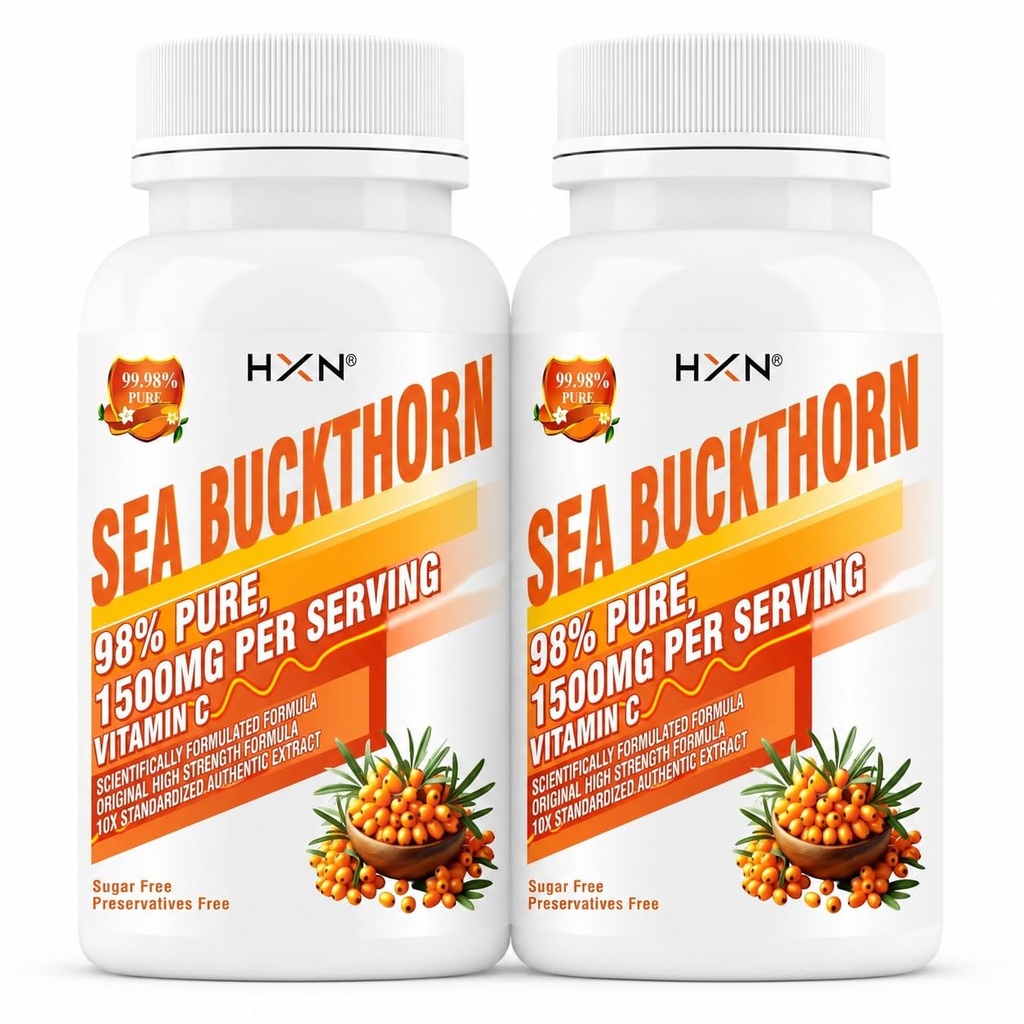 HXN Seabuckthorn Sea Buckthorn 1500mg -(120 tablets)