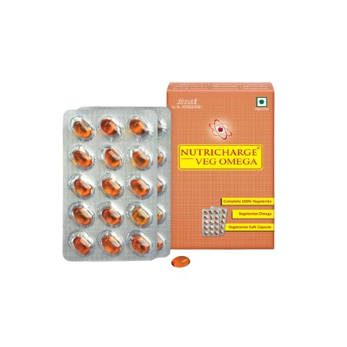 Nutricharge Veg Omega Offers Plant Based Omega Fatty Acids (Pack Of 1)