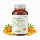 Omega 7 Rich Capsules | Regulates Blood Sugar, Supports Weight Management & Aids Respiratory Health | 100% Vegan Seabuckthorn with Highest 35% Concentrated Omega 7 | 30 Capsules – 15 Days
