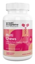 Delicious Kids Multivitamine, 180 Chews végétariens – Supplément complet pour enfants avec vitamines et minéraux essentiels - Vitamine A, B, C, D3, Calcium, Fer, Acide folique, Zinc – Saveur de cerise