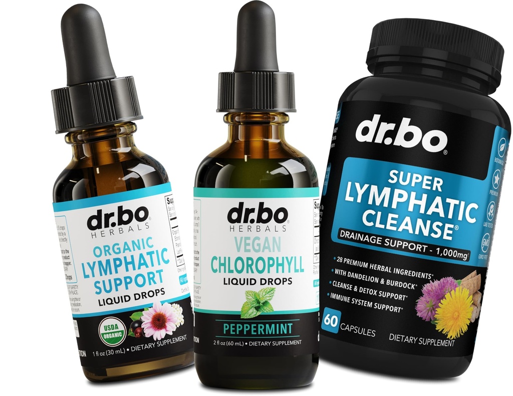 Chlorophyll Flüssigkeitstropfen Körper Detox & Lymphatic Drainage Pillen - Vegan Chlorophyll Odor Cleanse Supplement interner Deodorant - Organische Lymphe Unterstützung Flüssigkeitstropfen Lymphknoten Drainage