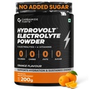 Carbamide Forte Electrolytes Powder - 200g | Hydration Drink Mix with 5 Essential Electrolytes, 400mg Glutamine & Taurine | Electrolytes for Gym, Daily Hydration, Sports, Travel & Workout | Orange Flavour